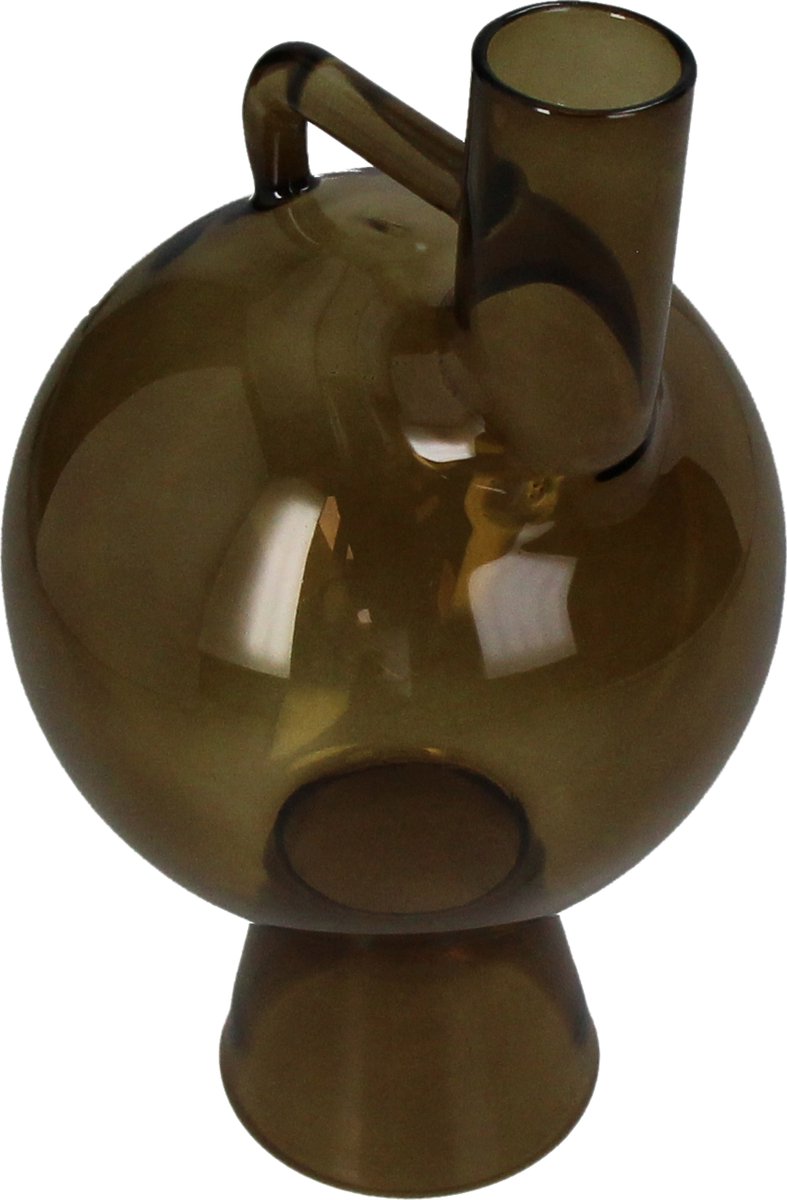 Vase collection Hd verre marron 12x12x22cm