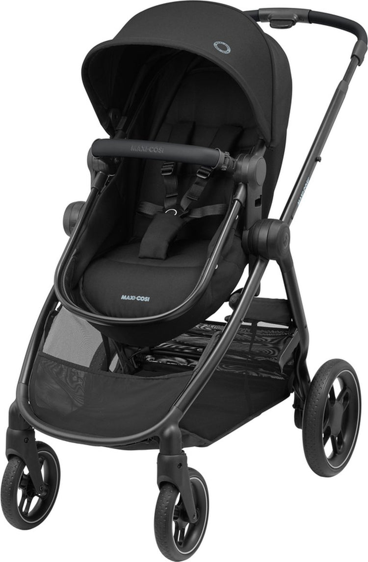 Poussette Maxi-cosi zelia³ - noir essentiel (cadre noir + cuir noir)