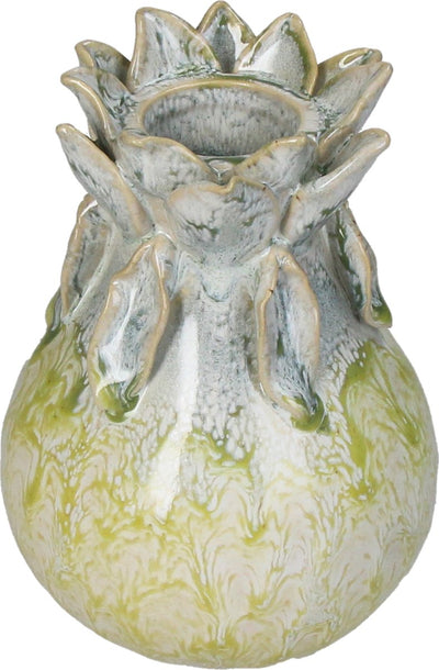 Vase collection Hd faïence vert 11,5x11,5x15cm
