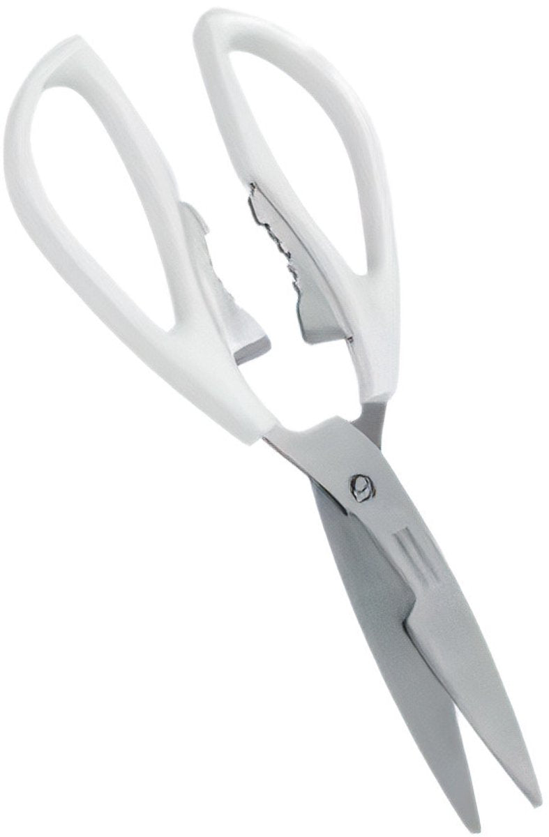 Metaltex - ciseaux de cuisine - 21 cm - acier inoxydable - blanc - argent