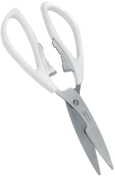 Metaltex - ciseaux de cuisine - 21 cm - acier inoxydable - blanc - argent