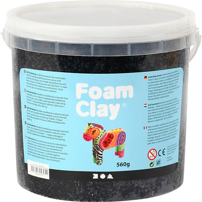 Clay en mousse noire, 560gr.