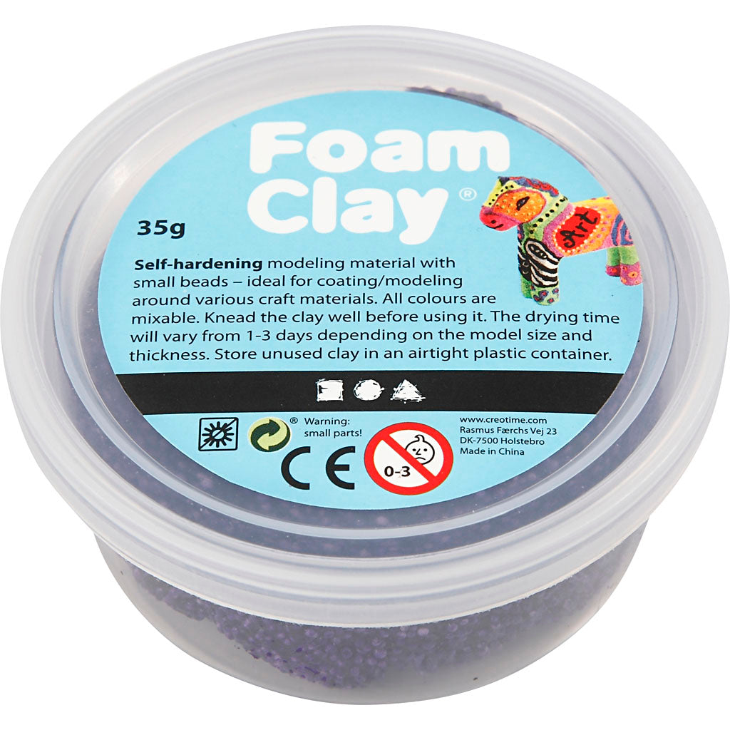 Argile Foam ®, violette, 35 gr 1 boîte