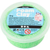 Argile Foam ®, pailletée, verte, 35 gr 1 boîte