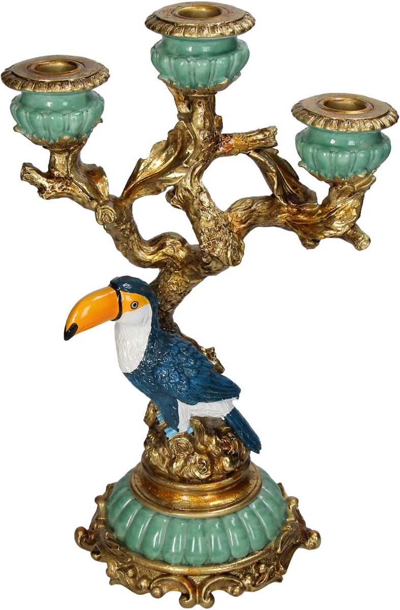 Chandelier collection Hd toucan polyrésine multi 21x14x33.5cm