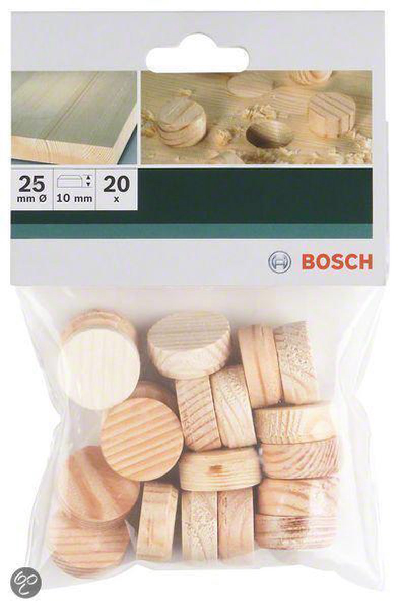 Foret à bouchon Bosch 25x10mm (20 pièces)