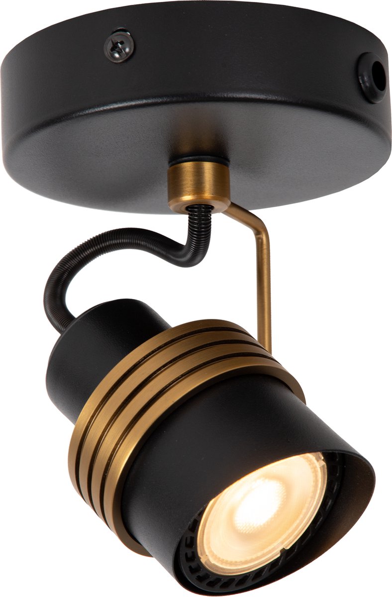Lucide toundran - spot de plafond (plafonnier) - 1xgu10 - noir