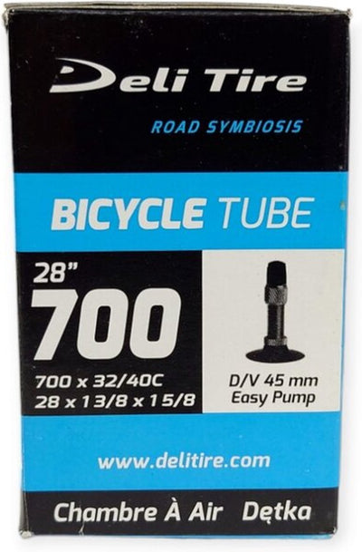Deli pneu intérieur tube DV17 28 pouces 28x1 5 8x1 3 8 37 42-622 45 mm