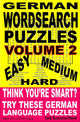 Entretenez votre cerveau 12 - puzzles de recherche de mots allemands. tome 2.