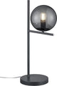 Trio pure - lampe de table - anthracite - excl. 1x e14 28w - verre fumé