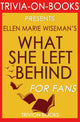 Trivia : ce qu'elle a laissé derrière elle : par ellen marie wiseman (trivia-on-books)