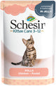 Schesir nourriture pour chat chaton 3-12 poulet en gelée 85 gr