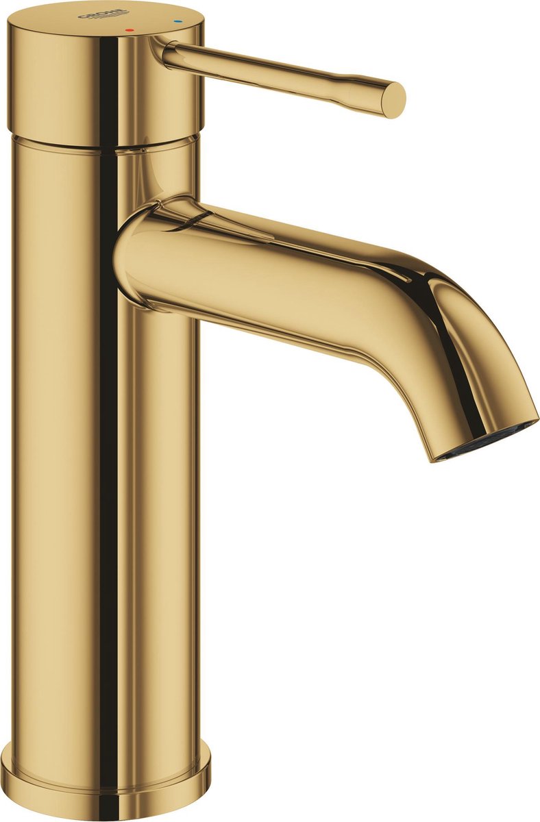 Nouveau robinet de lavabo Grohe essence - bec bas - cool Sunrise (or)