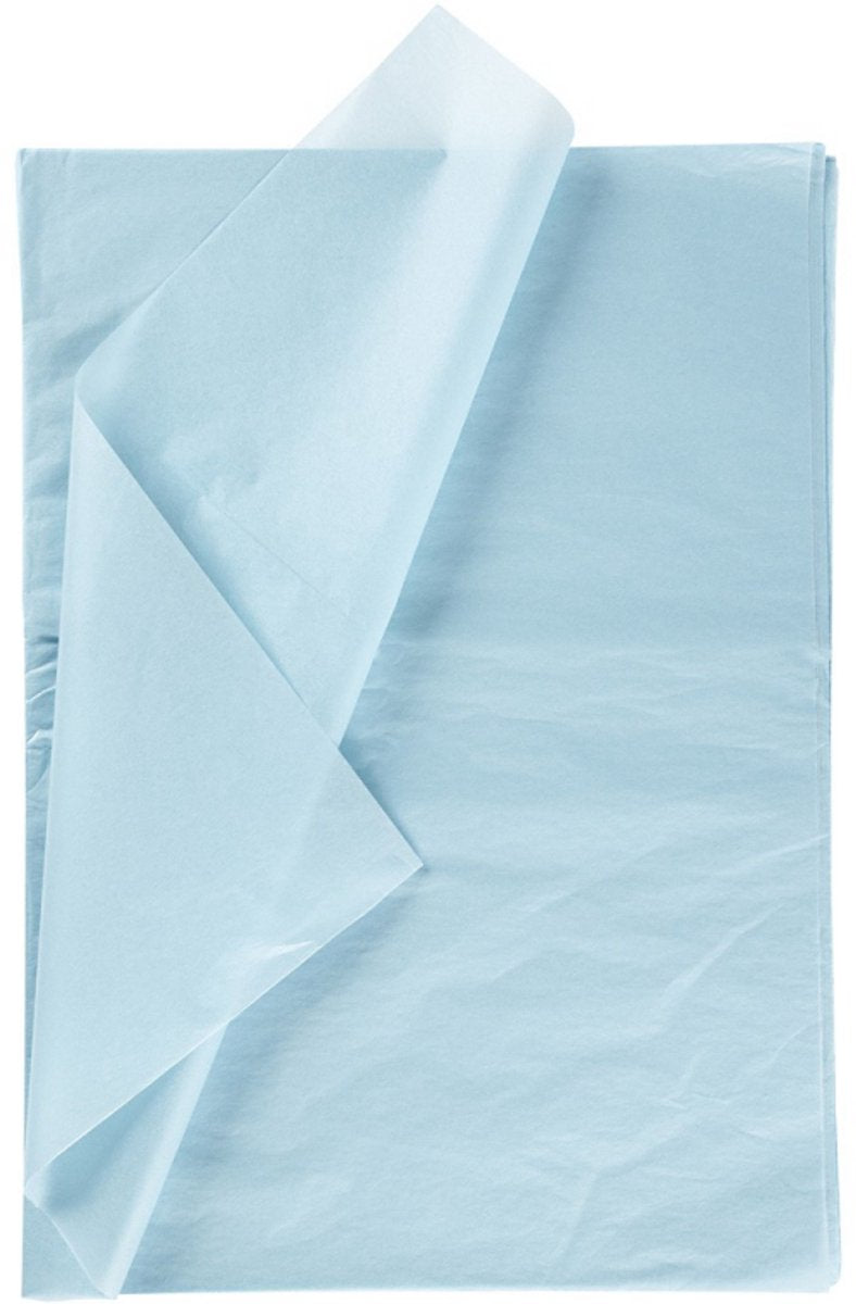 Papier de soie Creativ company, feuille 50x70 cm, 17 gr, bleu clair, 25 feuilles 1 boîte