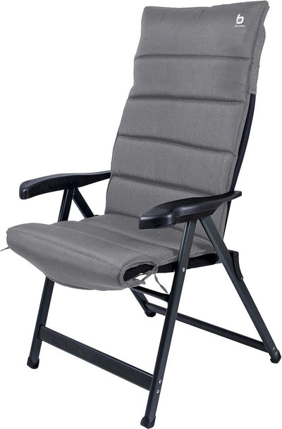 Bo-camp - coussin de chaise - universel - rembourré - polyester - gris