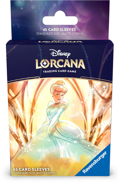 Disney lorcana ravensburger - : protège-cartes cendrillon (65x) - protège-cartes