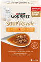 Croquettes gourmandes pour chat soupe royale - boeuf - 4 x 6x45g