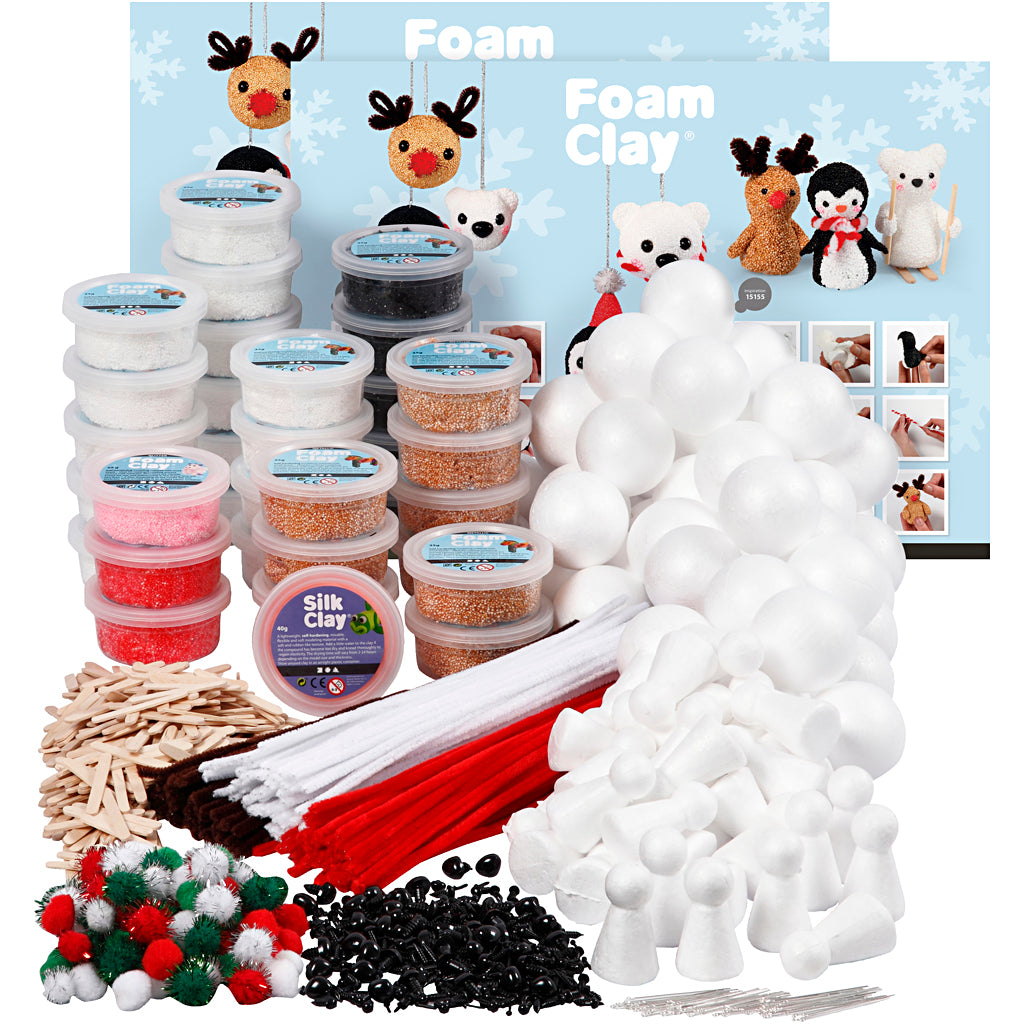 Set de groupe en pâte à modeler animaux polaires avec ®, différentes couleurs, 1 set