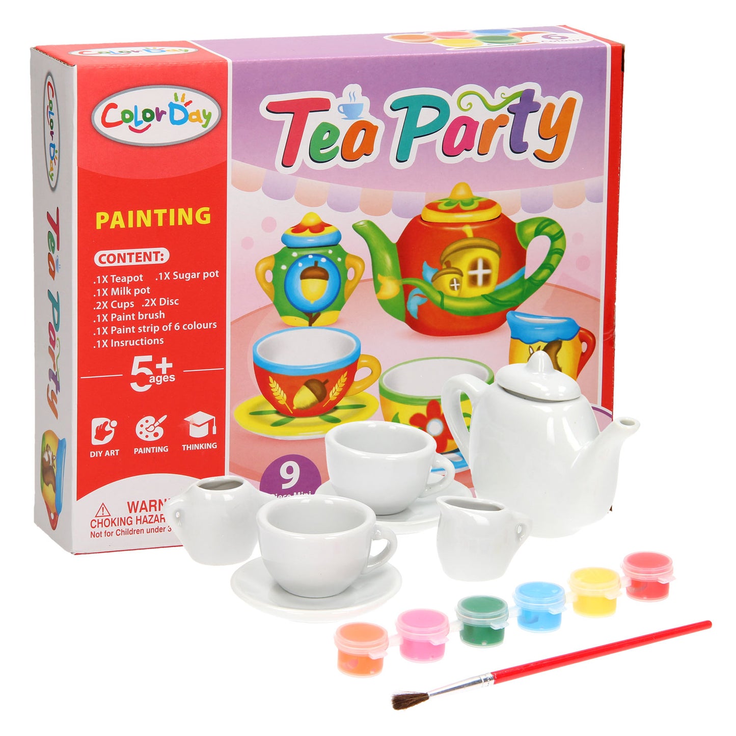 Ensemble de thé de peinture