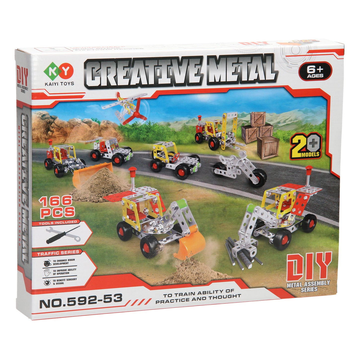 Construction Set Metal 20 Modèles, 166dlg.