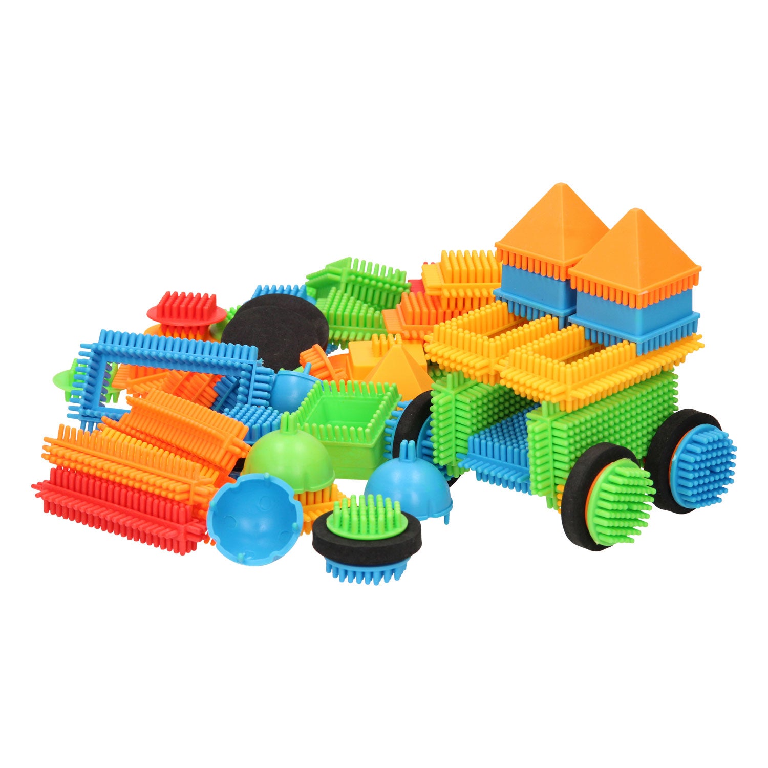 Blocs de poils dans une boîte de rangement, 80 pièces.