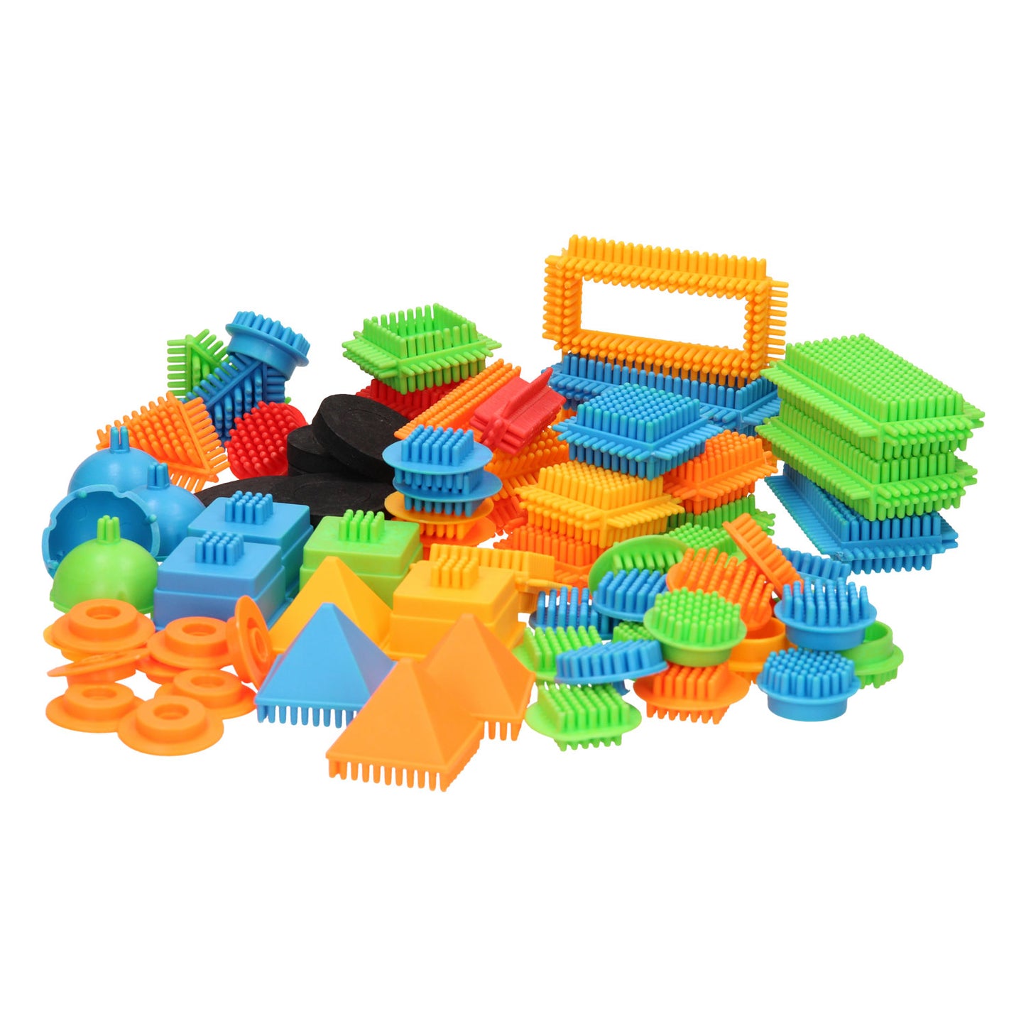 Blocs de poils dans une boîte de rangement, 80 pièces.