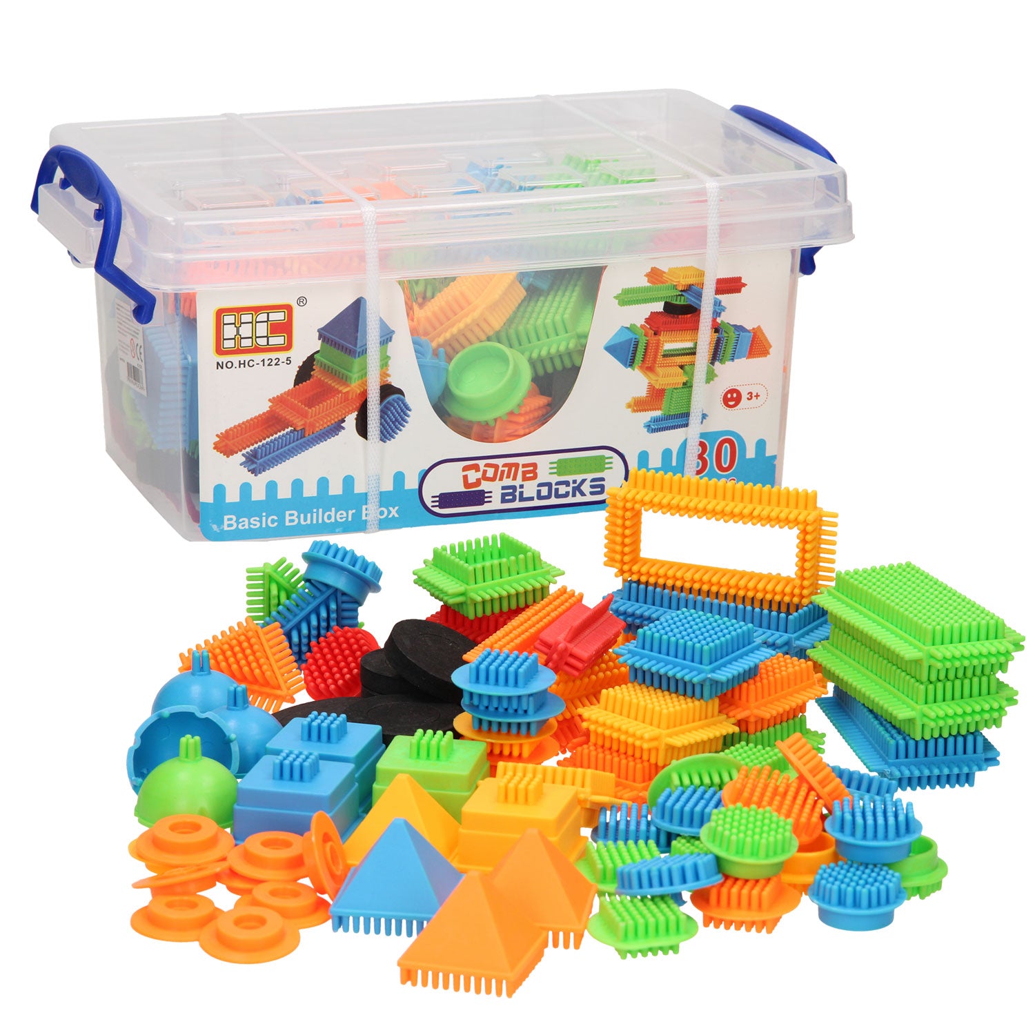 Blocs de poils dans une boîte de rangement, 80 pièces.