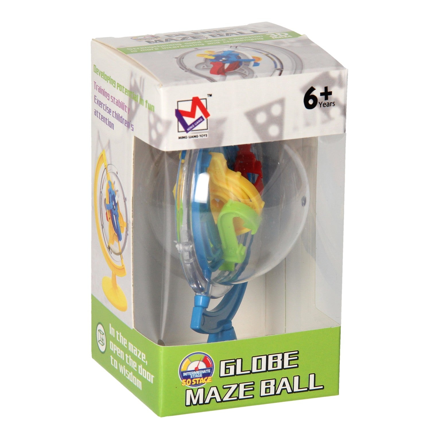 Maze de jeu de patience dans le globe