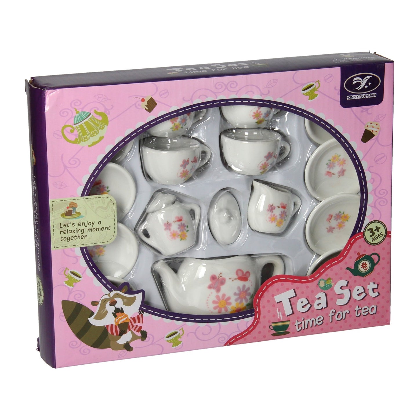 Ensemble de thé en porcelaine, 23dlg.