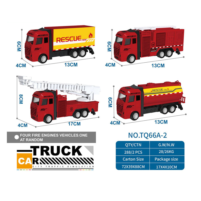 Camion rétractable rouge