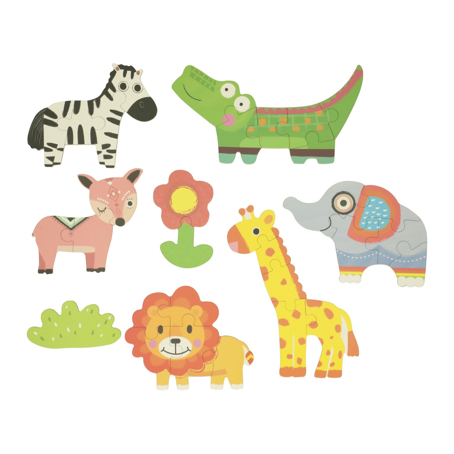 Mes 6 premiers puzzles d’animaux sauvages en conserve