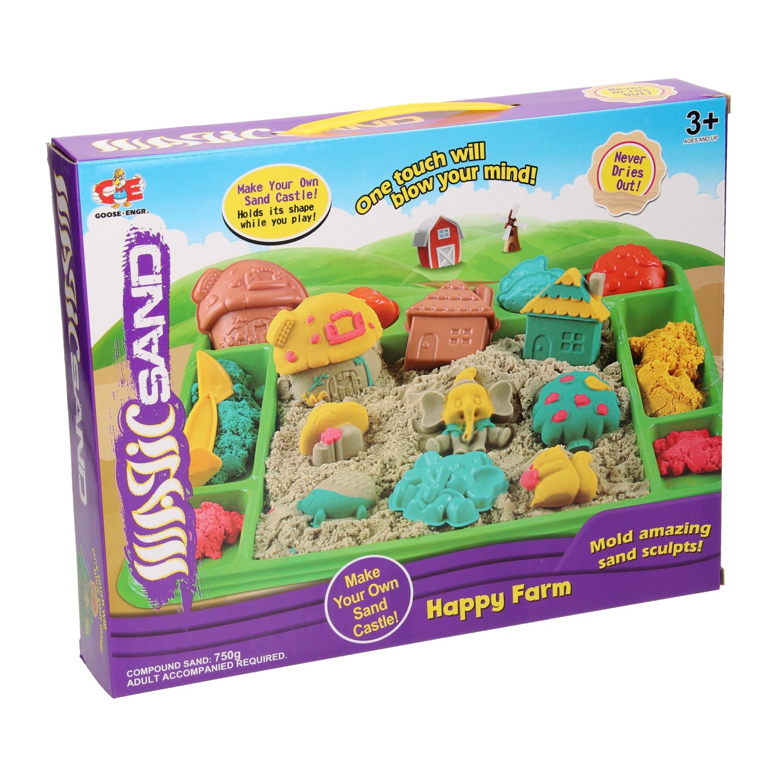 Jeu de sable set grande maison champignon