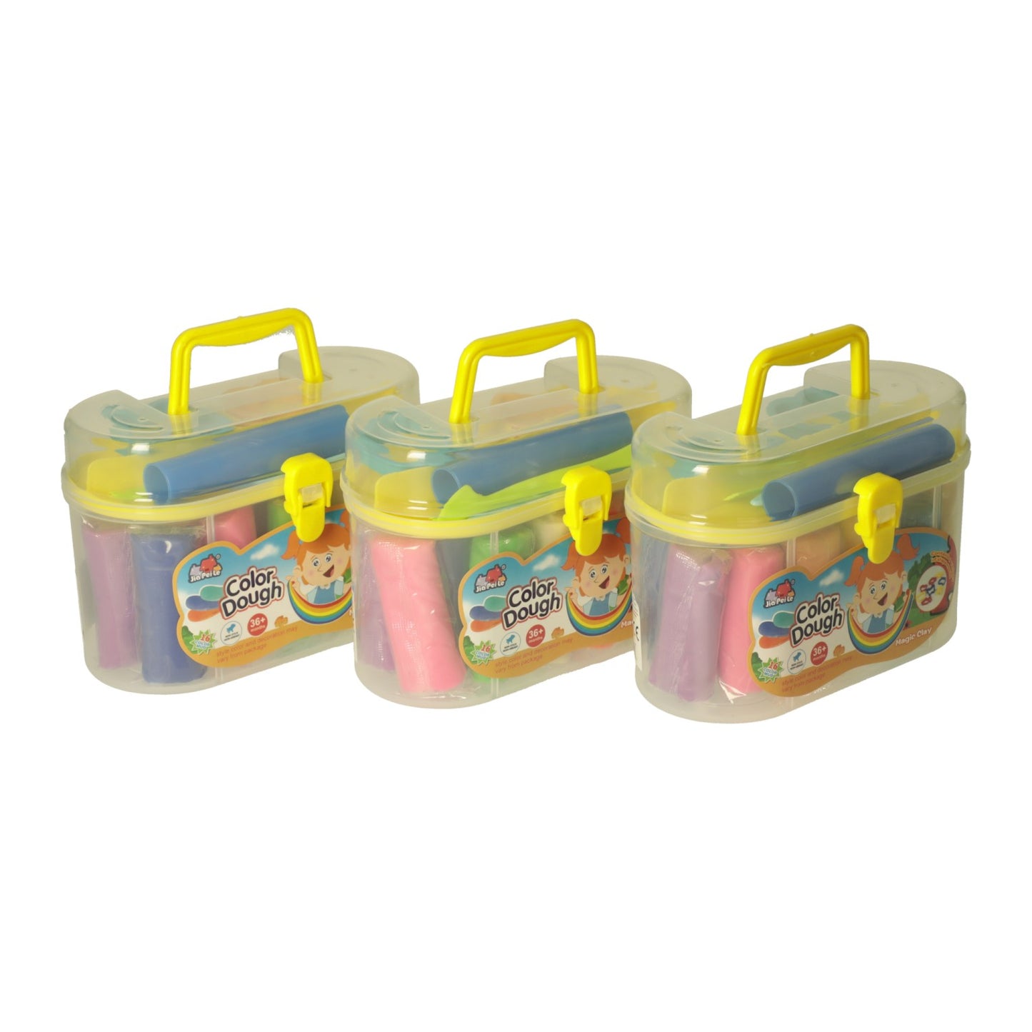 Coffret d'argile dans un coffret de rangement - 16 couleurs d'argile