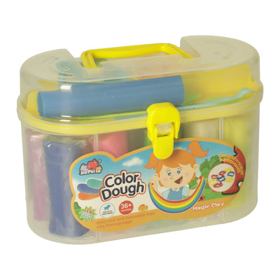 Coffret d'argile dans un coffret de rangement - 16 couleurs d'argile