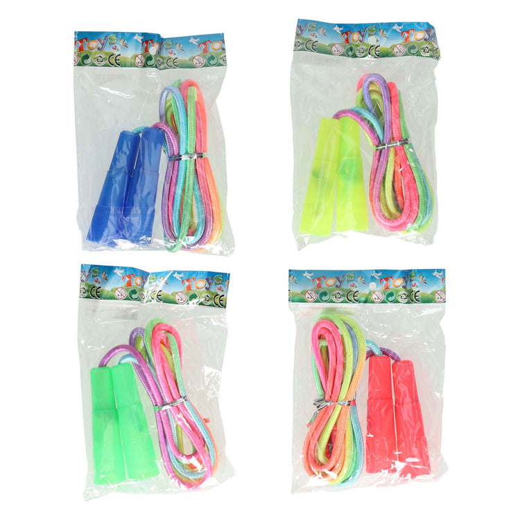 Corde à sauter avec corde arc-en-ciel