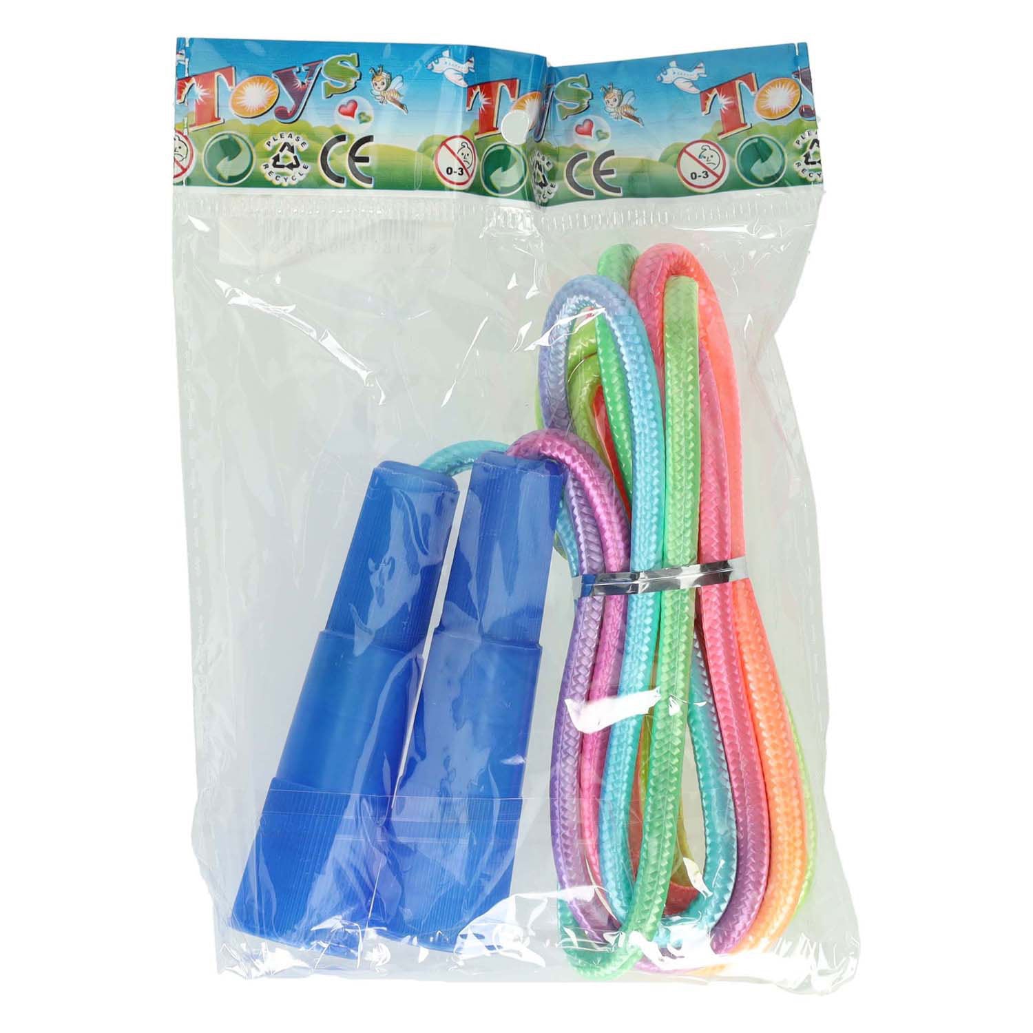 Corde à sauter avec corde arc-en-ciel