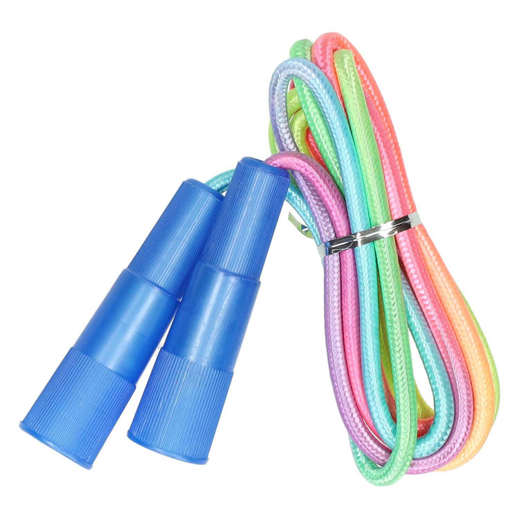 Corde à sauter avec corde arc-en-ciel