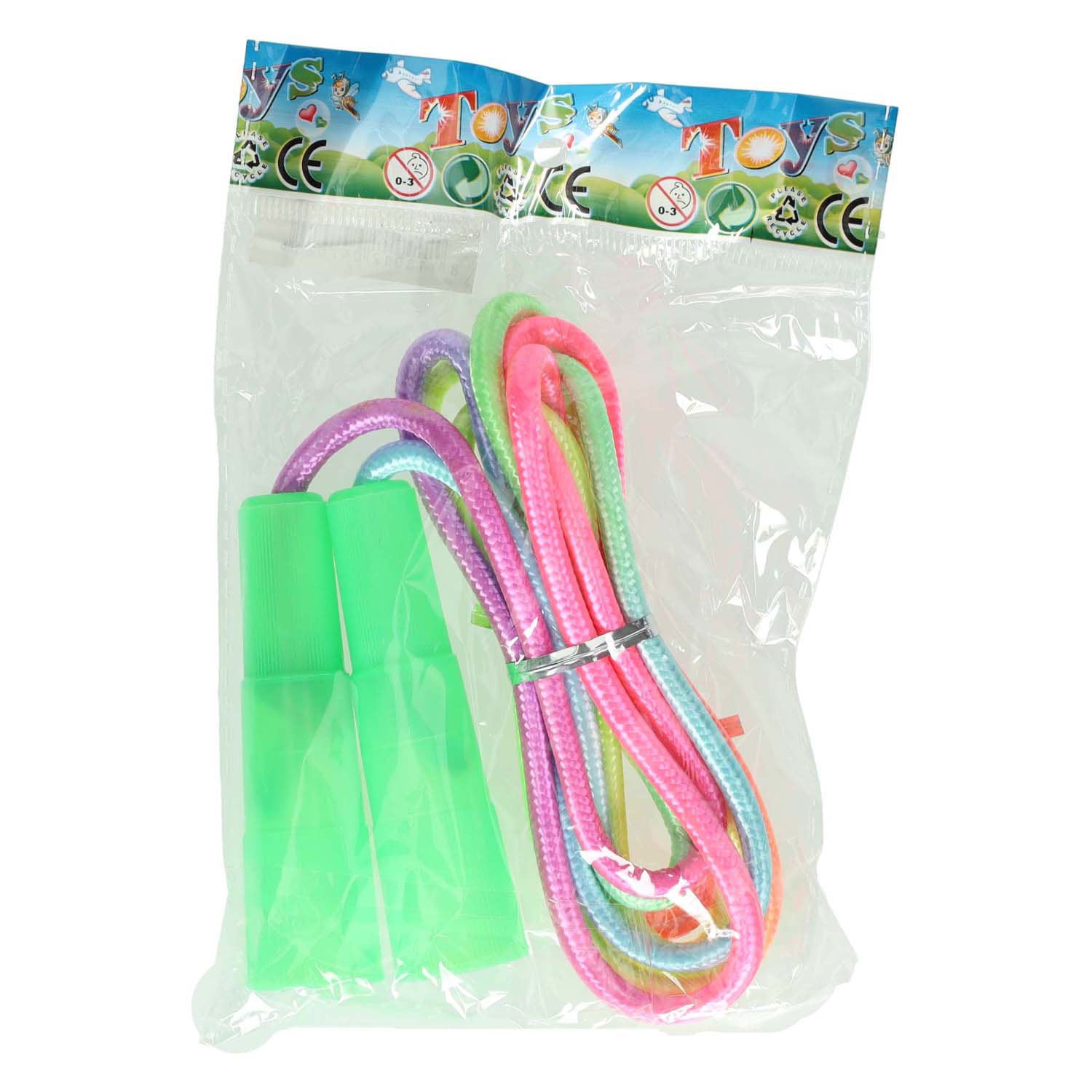 Corde à sauter avec corde arc-en-ciel