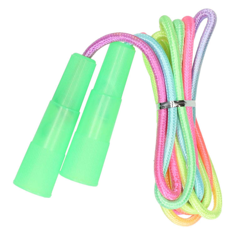 Corde à sauter avec corde arc-en-ciel