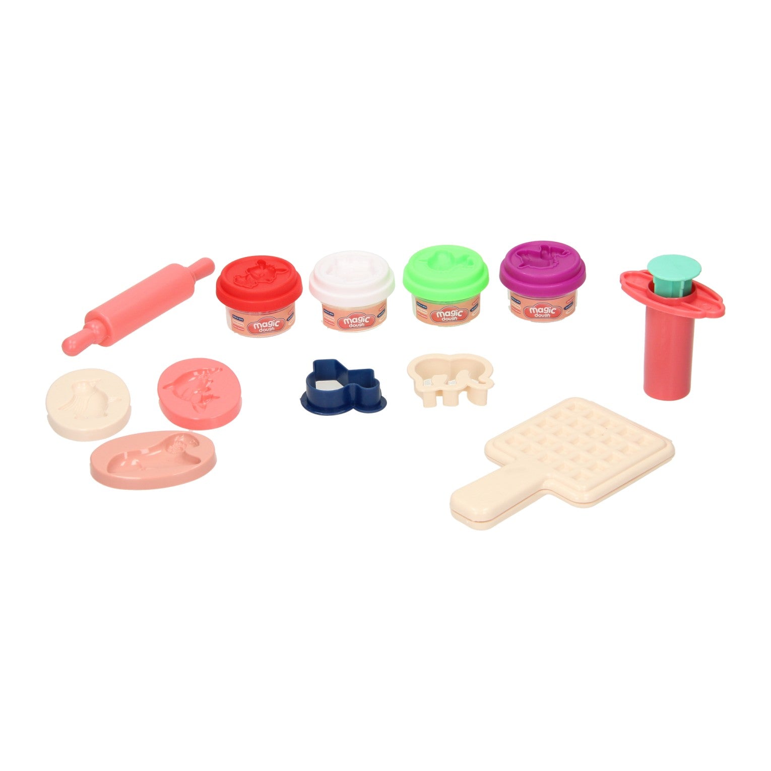 Set en terre cuite avec gaufrier - 4 pots en terre cuite