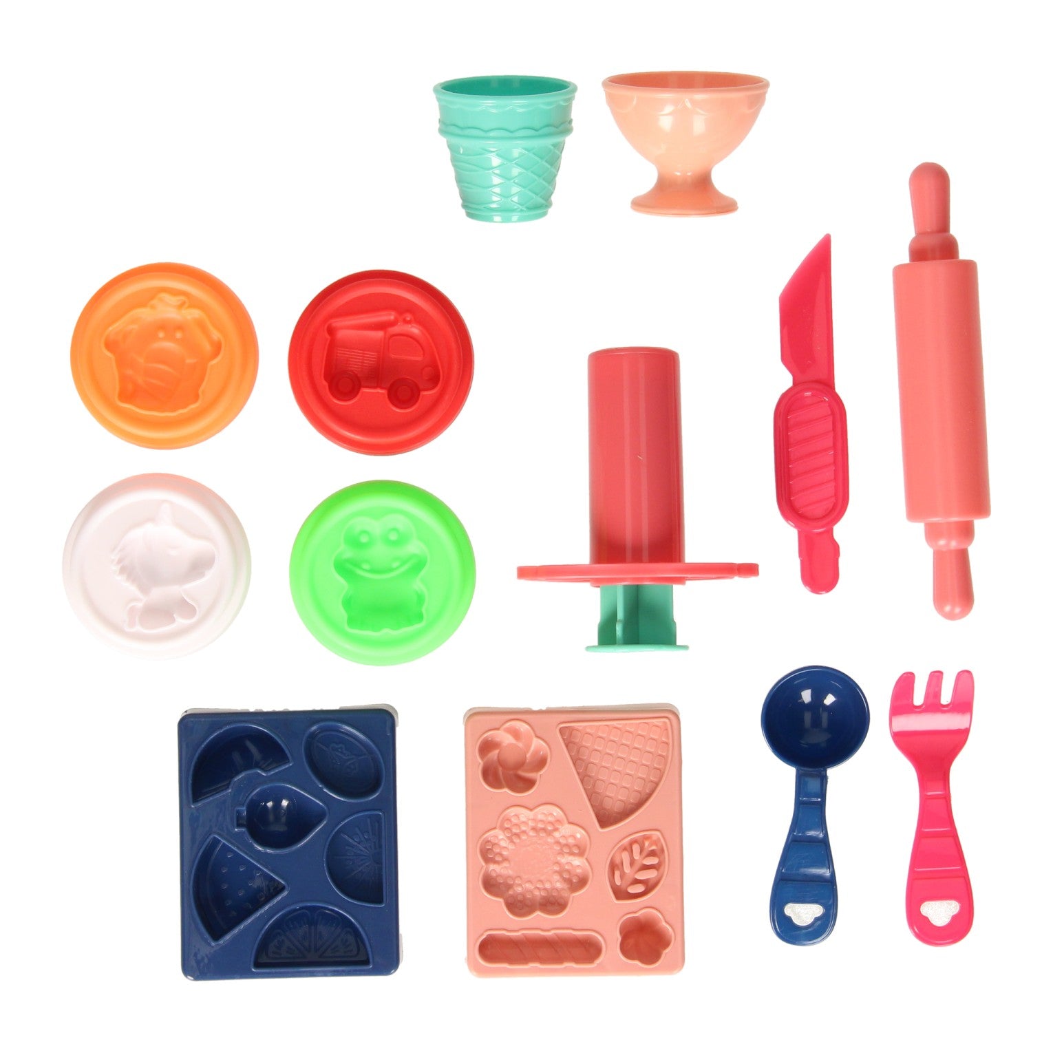 Service à desserts en argile - 4 pots en argile