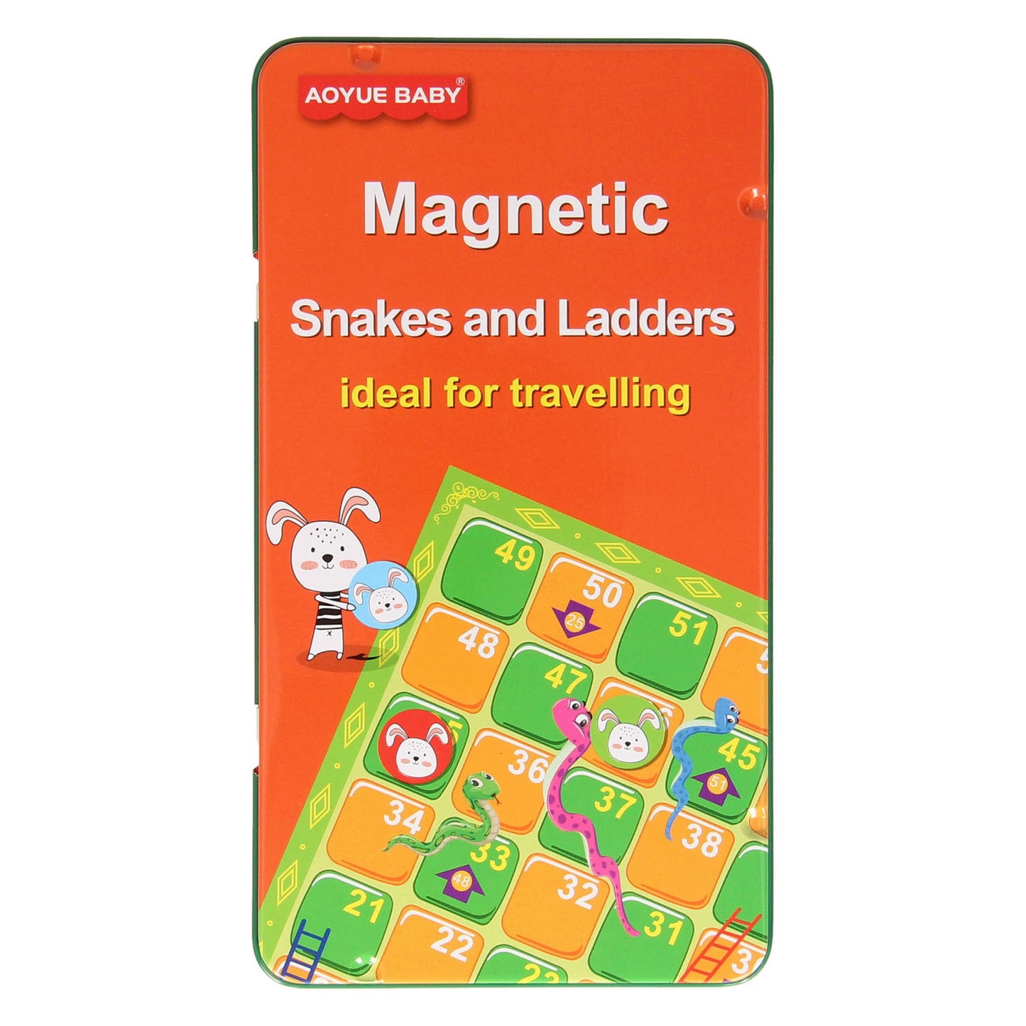 Jeu de serpent et d'échelle magnétique dans une boîte métallique