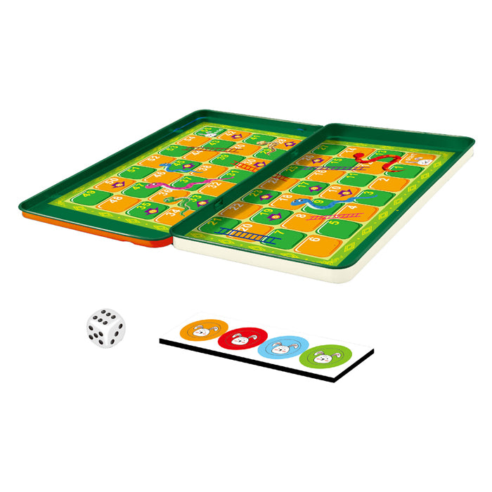 Jeu de serpent et d'échelle magnétique dans une boîte métallique