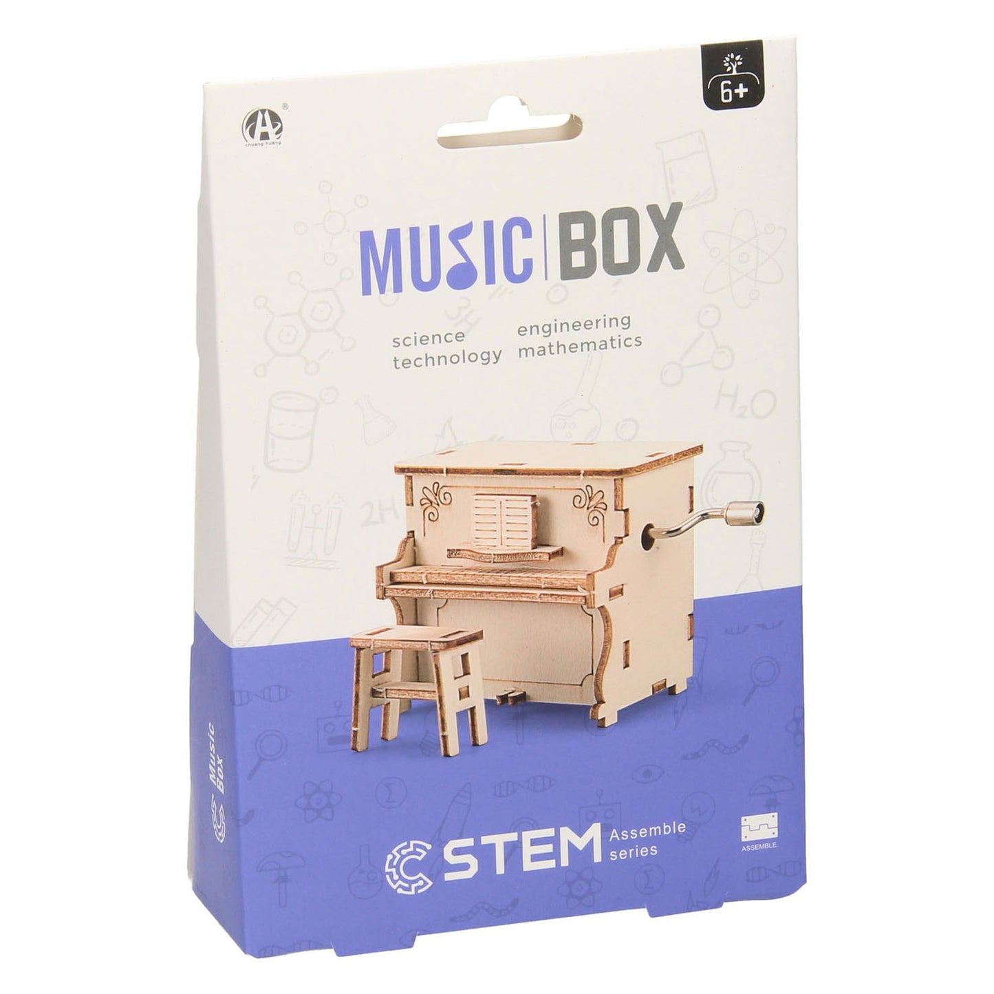 Kit de construction en bois piano à remonter