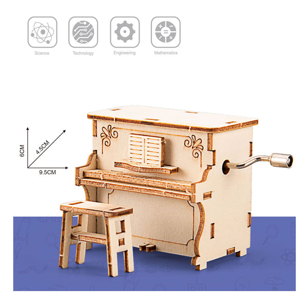 Kit de construction en bois piano à remonter