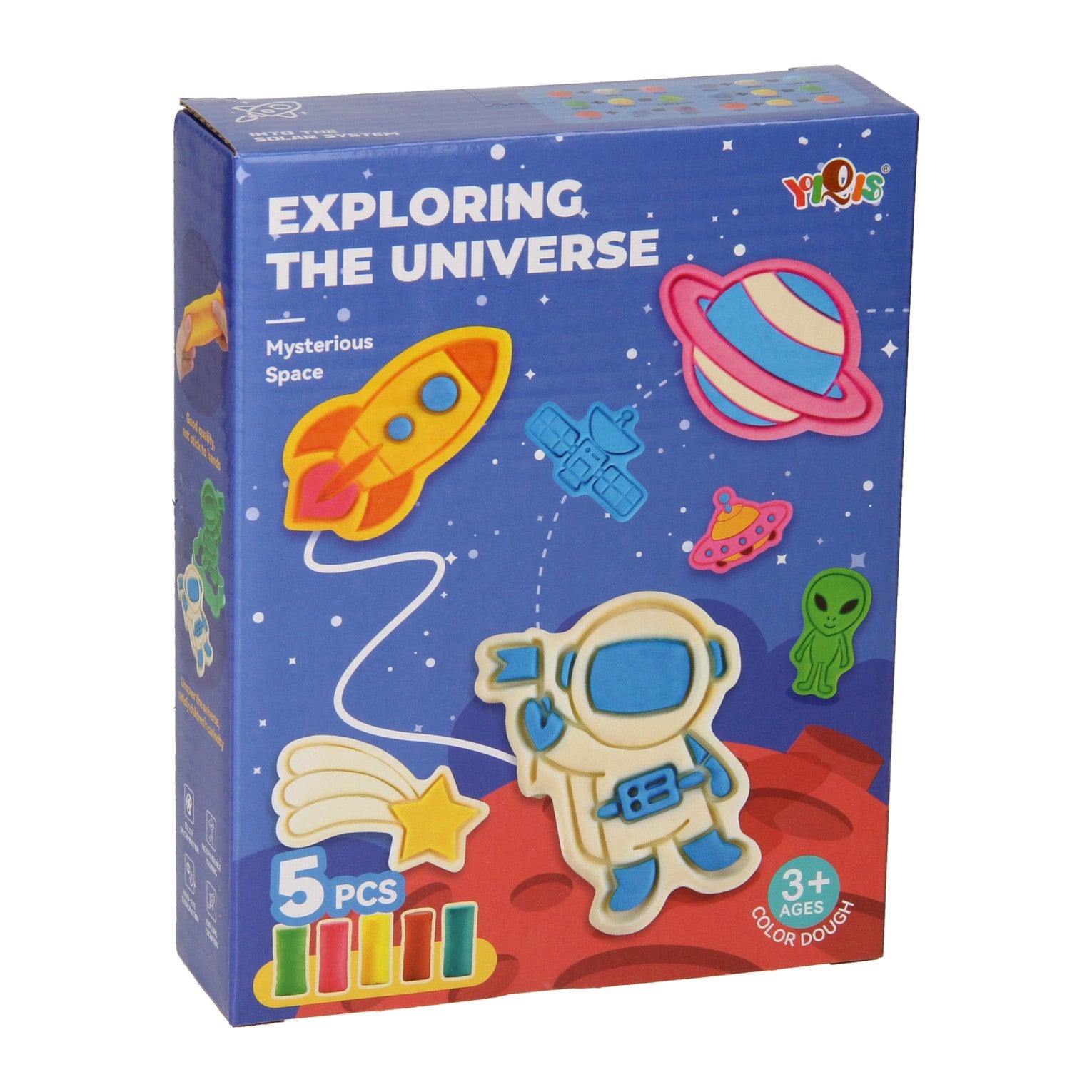 Ensemble d'argile de voyage spatial - 5 couleurs d'argile