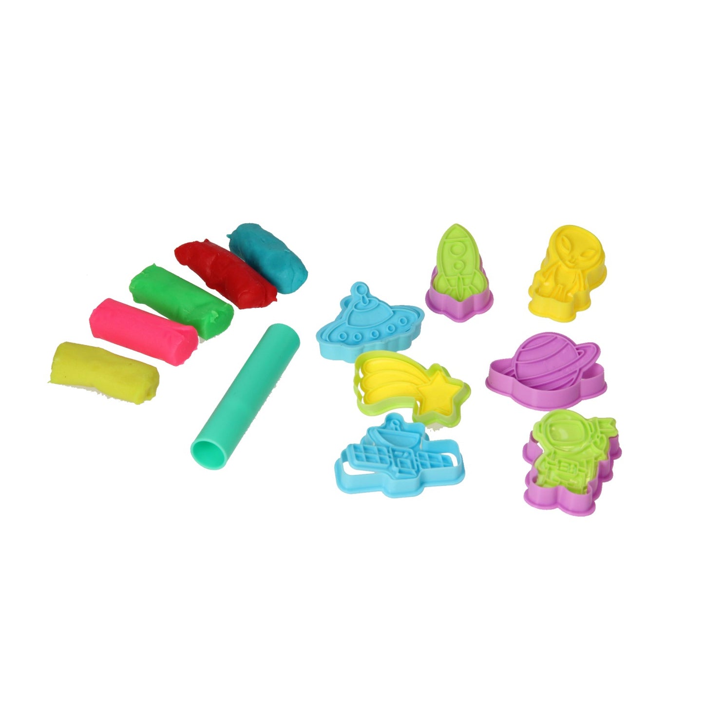 Ensemble d'argile de voyage spatial - 5 couleurs d'argile