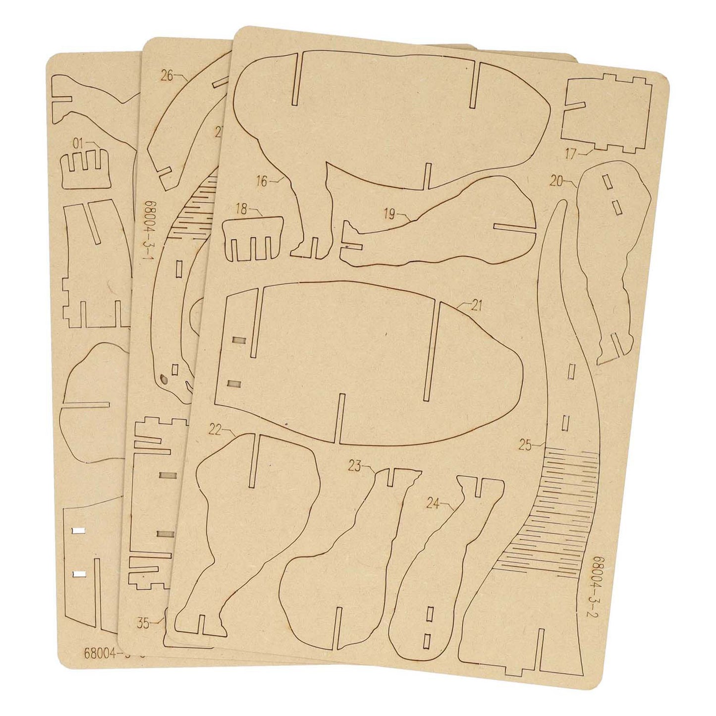 Kit de construction en bois dinosaure 3D diplodocus