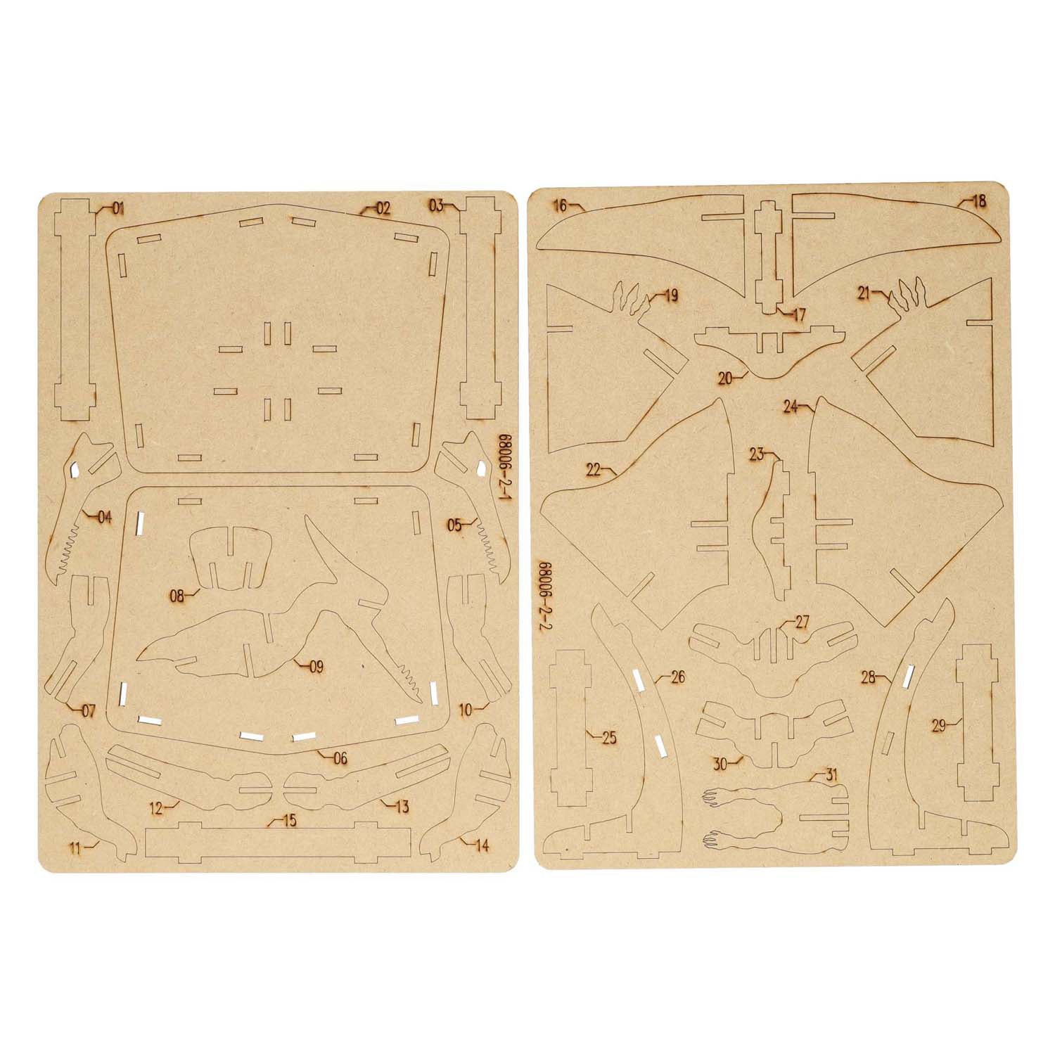 Kit de construction en bois dinosaure ptérosaure 3D