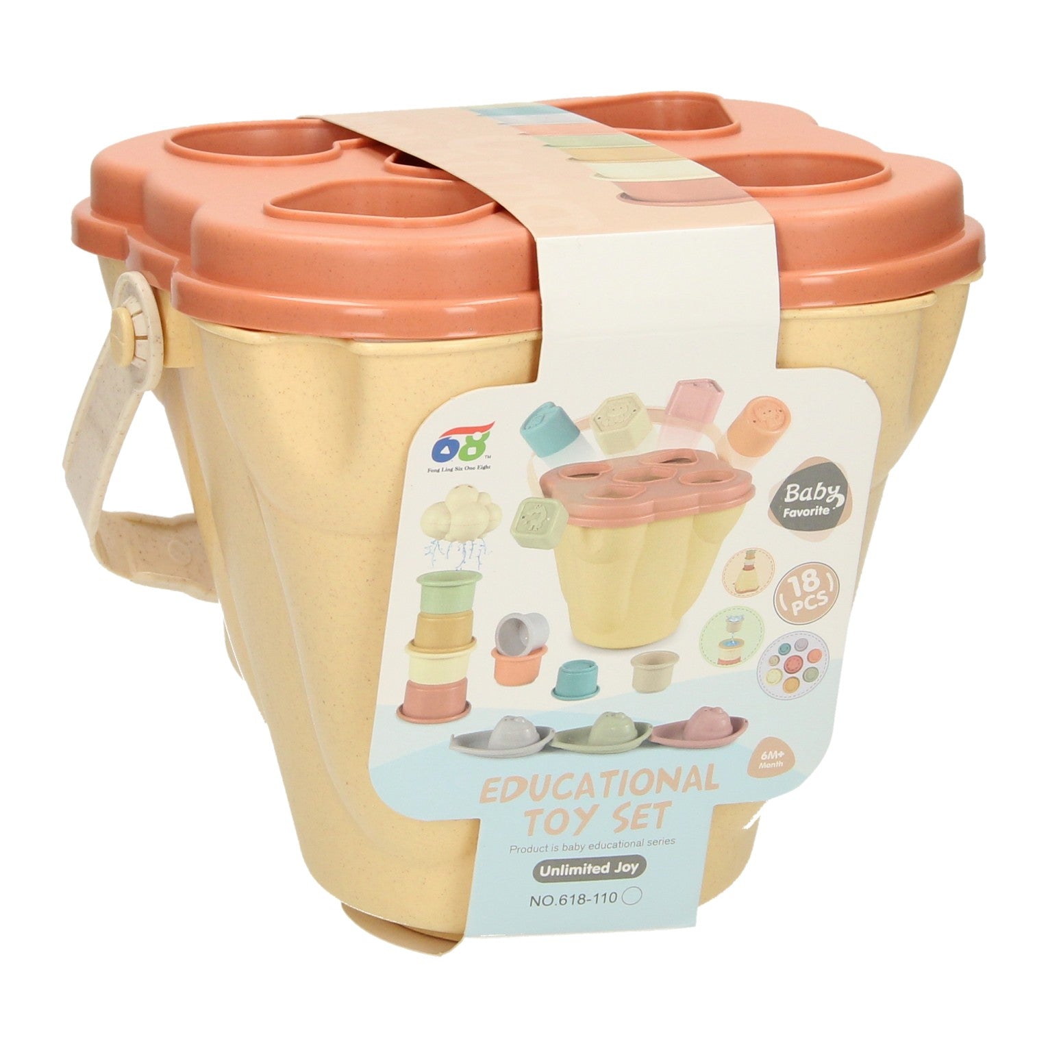 Set de bain bébé dans une boîte en forme
